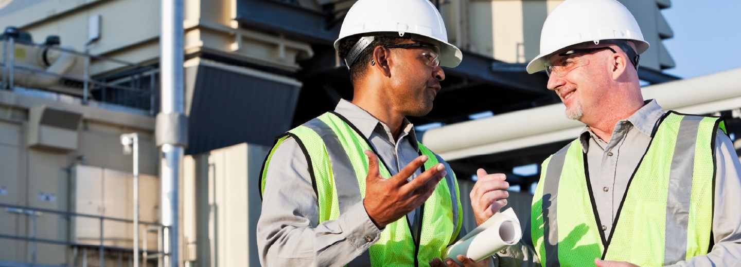 Worker at a job site