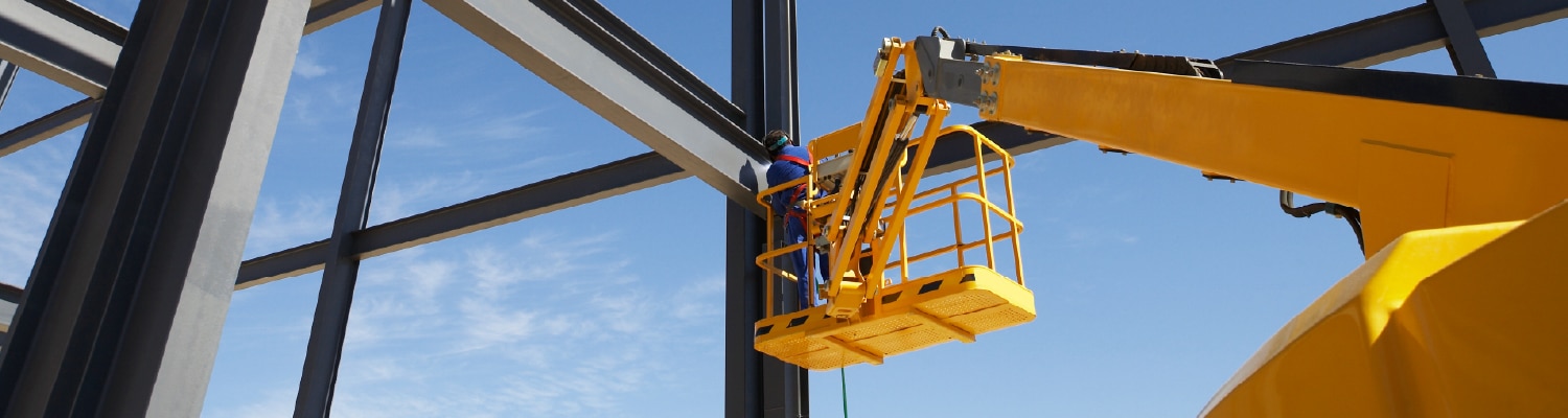 Crane at worksite